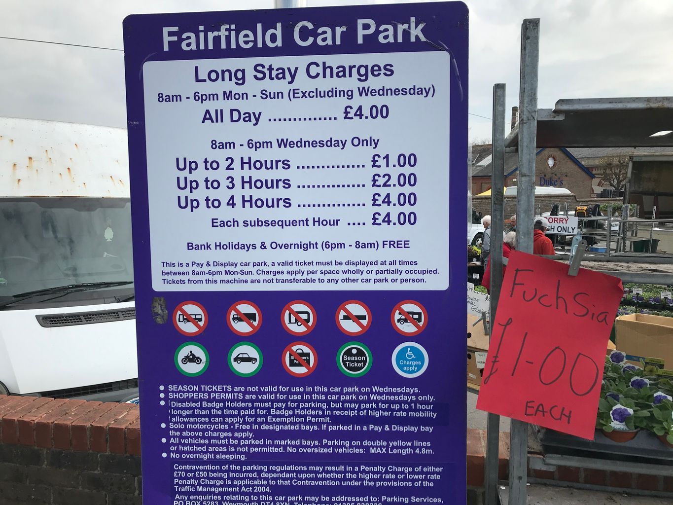Talks are taking place that could see parking charges for Sunday car boot sales in Dorchester